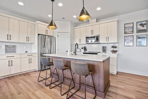 Kitchen island seating 3 people