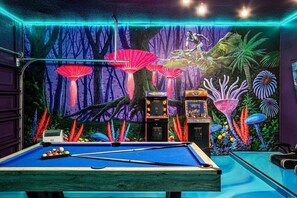 Avatar Themed Games Room with PacMan and Street Fighter Arcade Games