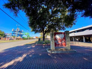 Entrance DIRECTLY across from Schlitterbahn