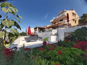 Exterior and pool area