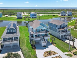 Ocean & pond views from rear porch.