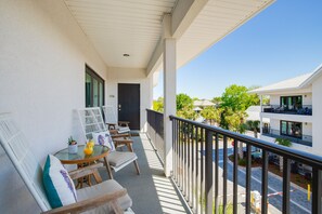Balcony with a storage