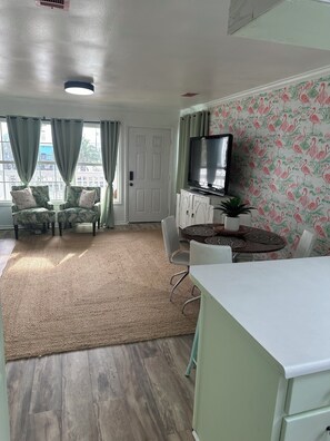 Large TV in Living Space.