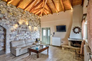 Traditional charm meets comfort in this relaxing space.

