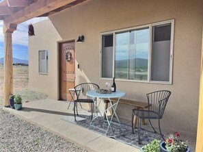 A sweet and petite porch patio