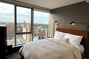 Bedroom with attached bath