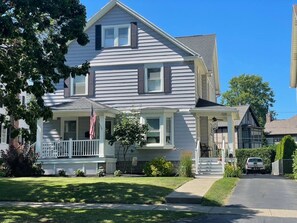 Home exterior. Entrance on right side of house