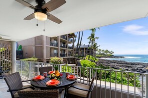 he spacious lanai beckons for outdoor entertaining and relaxation