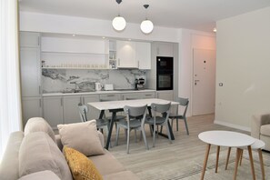 Kitchen and dining area