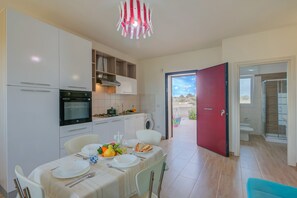 Kitchen and dining area