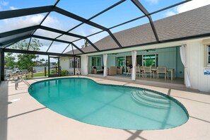 Take a dip in the home's pool (complimentary heat provided Nov. 20-April 30; actual temp may vary due to weather).