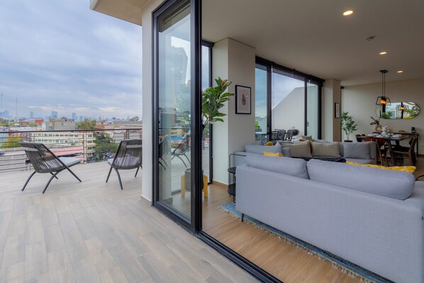 Comfort meets tranquility in our balcony room


