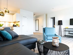 Hafenspitze App.1.03- Blick durchs Appartement