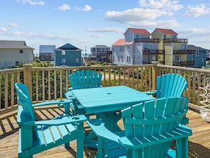 Ocean views from the top back deck