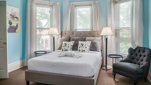 Experience ultimate coziness in our charming bedroom with a queen bed. Your home away from home awaits!
