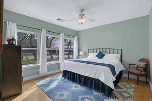 Large primary suite with plenty of natural lighting