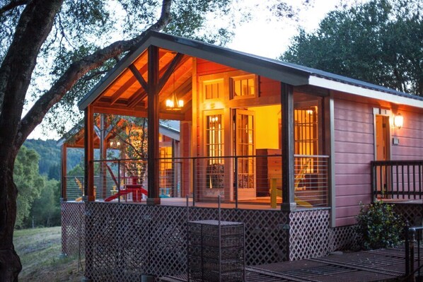 Chic Cabin deck