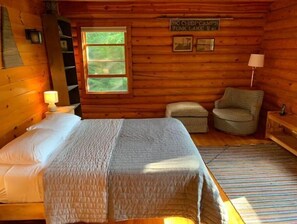 Bedroom 1 includes a queen-sized bed with a Casper mattress.