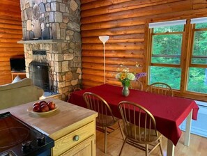The dining area.
