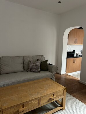 Living room with sofa bed