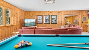 For fun, we have a Billiards Table available