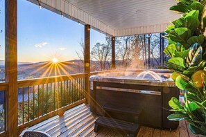 Enjoy the hot tub while overlooking the best views you'll ever see!