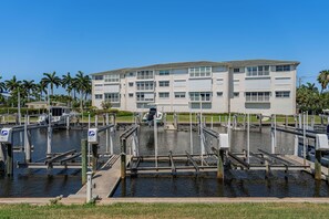 Walk right out to the dock from the sliding doors of the Lanai