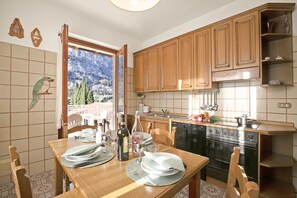 Kitchen and dining area