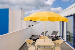 Balcony with outdoor furniture