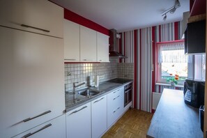 Ferienwohnung 1-3 Pers., 45 m²-Die modern eingerichtete Küche lässt kaum Wünsche offen