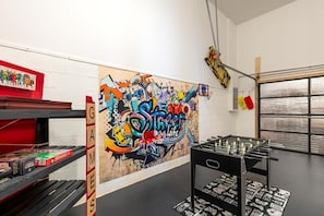 Game Room--- Corn Hole, B-Ball, Foosball & More!