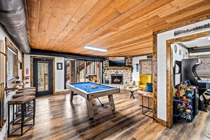 Large Game Room on Bottom Floor