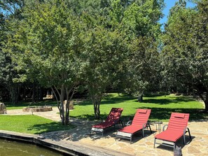 Lake Front Deck. 