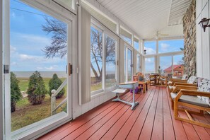 Wrap around 3 seasons porch is great for enjoying the views!