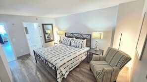 Master/Primary Bedroom and entrance into Master Bathroom