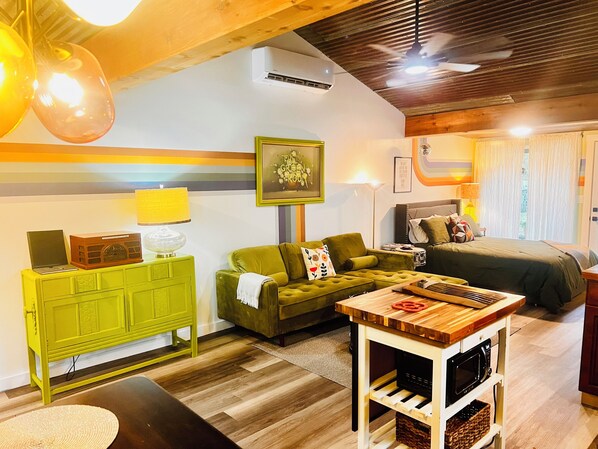 View of living area from dining room