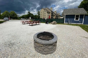 A public fireplace for your enjoyment.