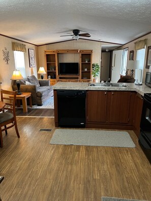 View from kitchen