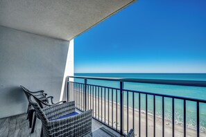 Breathtaking ocean views, spacious living room, and a stylish balcony