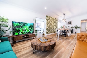 Enjoy quality time with friends and family in the open concept living area.