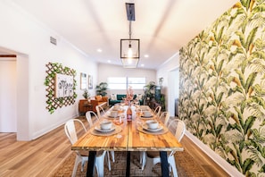 Create new memories at the dining table, with seating for 8.
