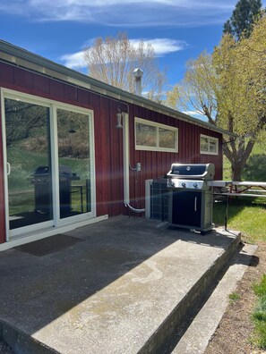 Back Patio-Grill and Relax with ultimate Privacy.