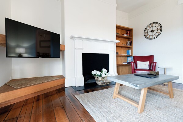 Pops of colour in downstairs lounge