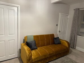 Cozy couch in the sitting room