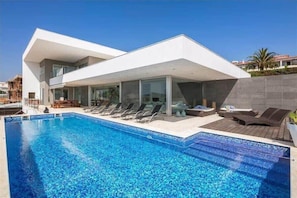 Pool and villa