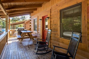 A private front porch