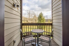 And a private deck perfect for relaxing