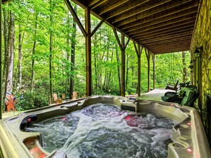 Soak after a long day of hiking, skiing, shopping, sightseeing.