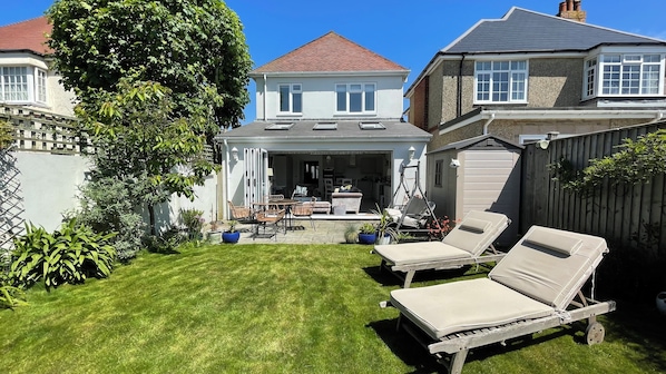 South facing garden with bi-fold doors