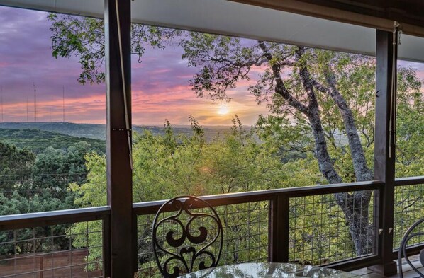View from living room.